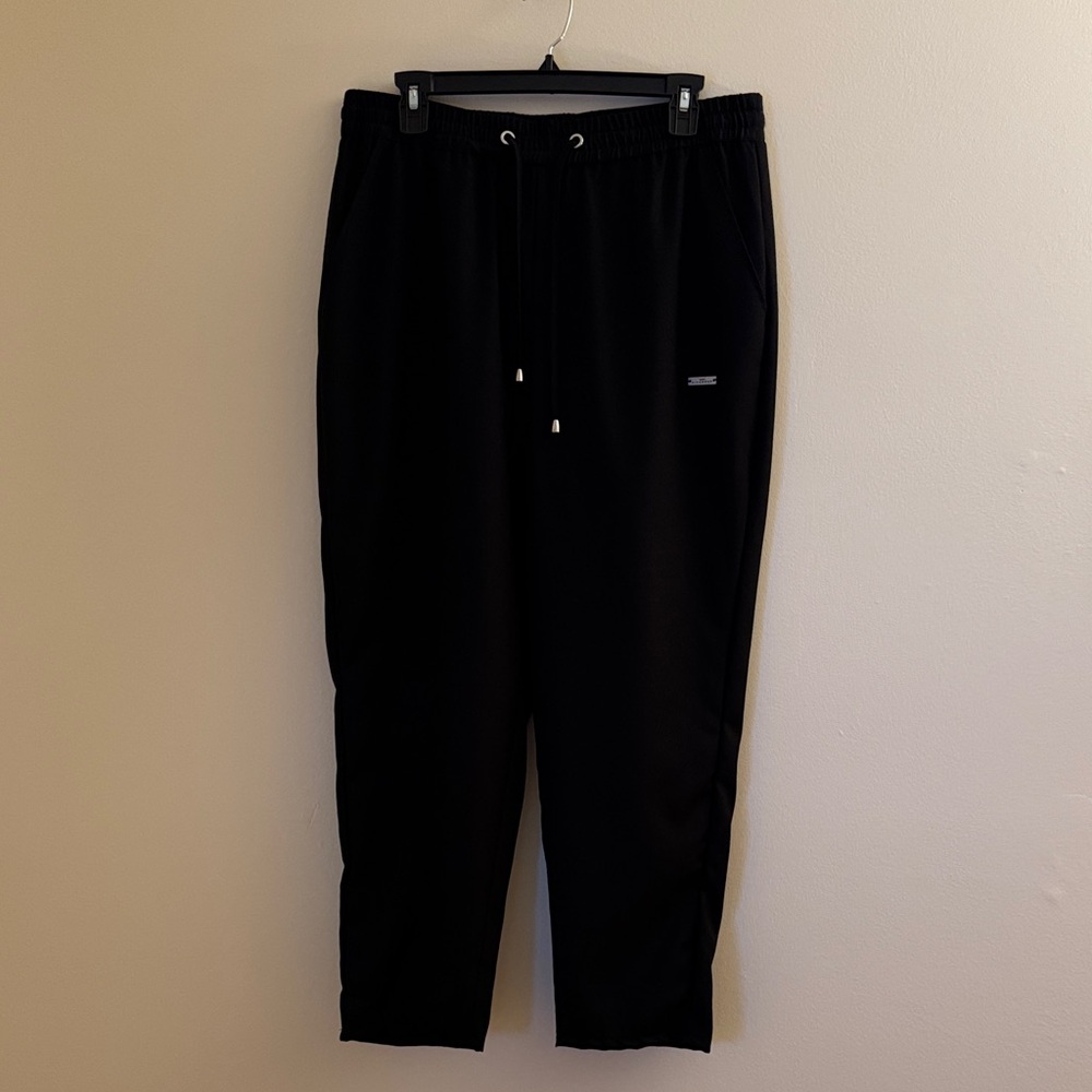 JOHN RICHMOND Black Cropped Pull On Pants